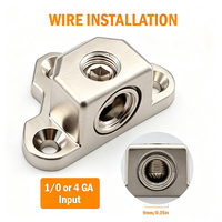 Bloc de terminaison de distribution d'alimentation à terre 24V 1 1/0 ou 4 AWG