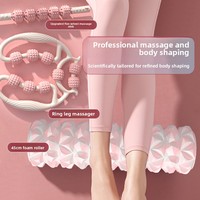 Rouleau de massage en mousse EVA pour yoga, imprimé en sérigraphie, fabriqué en Chine, nouveau style, outil d'entraînement des jambes, pour le remodelage corporel et le massage des tissus profonds