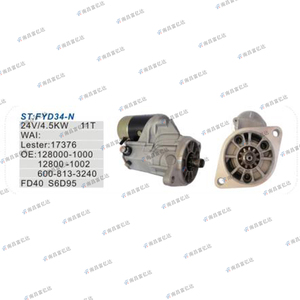 Motor de Arranque AUTO QDJ2815 128000-1002 128000-1000 6008133240 6008134440 6008134470 600-8131420 para Motor S6D95 <span class=keywords><strong>FD40</strong></span> S6D95 - Product Image 4