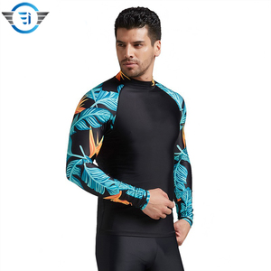 Compression Gym Shirts Surfing Long Sleeve Custom Logo UV <b>BJJ</b> <b>Rashguard</b> MMA Sublimated Mens Rash Guard DHL Sublimation FEDEX OEM - Product Image 3