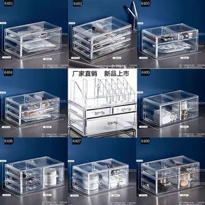 Acrylic Transparent Multi Layer Drawer Storage Box For Cosmetics Lipsticks Jewelry <b>Dressing</b> <b>Table</b> 24x13.5x11cm - Product Image 1