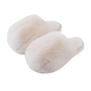 Cute Winter Women's Fuzzy Fluffy Furry Fur Home Slip On Fashion Fur Slipper