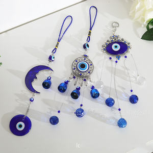 Pendentif rétro <span class=keywords><strong>démon</strong></span> oeil bleu lune attrape-soleil pendentif en cristal bricolage pendentif de jardinage - Product Image 6