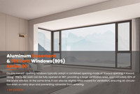 Ventanas Abatibles y Oscilobatientes DEEZON Serie 90, Modernas, de Aleación de Aluminio, Insonorizadas, con Rotura de Puente Térmico y Resistentes al Viento, para Villas de Lujo y Uso Exterior
