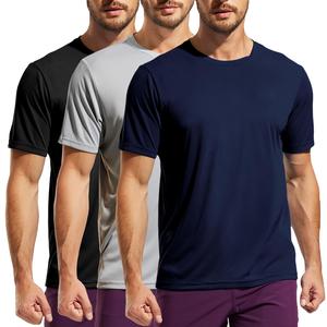 Magliette da Corsa Atletiche per Uomo Personalizzate <span class=keywords><strong>a</strong></span> <span class=keywords><strong>Prezzo</strong></span> Conveniente, Asciugatura Rapida, 100% Poliestere, Manica Corta, Traspiranti per Allenamento e Corsa - Product Image 2