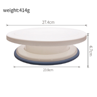 Base antidérapante en plastique outils de cuisson support à gâteau tournant décoration de gâteau Table rotative