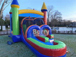 Bon marché équipement <span class=keywords><strong>de</strong></span> jeu <span class=keywords><strong>de</strong></span> nouvel an maison <span class=keywords><strong>de</strong></span> rebond toboggan gonflable <span class=keywords><strong>château</strong></span> sautant cavalier toboggan gonflable combo - Product Image 5