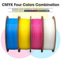 Filament ESUN EPLA+CMYK PLA+ pour imprimantes 3D, 4 bobines, 4 kg, 1,75 mm, 200°C, impression rapide, tiges en plastique pour lithophanie