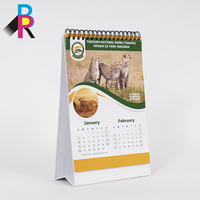 Calendrier de table imprimé personnalisé calendrier de bureau en carton recyclé écologique Offre Spéciale calendrier promotionnel services OEM/ODM