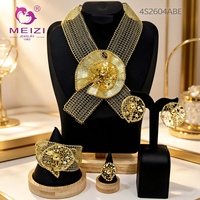 MEIZI BIJOUX 2023 fait à la main en cuivre plaqué or ensemble de bijoux brésiliens pour femmes pour mariage fiançailles bijoux de fête