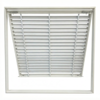 Diffuseur d'air de retour carré en plastique pour CVC, grille d'aération au design moderne, durable, facile à installer, pour usage intérieur (salles de séjour, entrepôts)