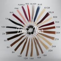 VMAE Vente en Gros Matière Première # Extensions de cheveux à clips 33 30 250, couleur roux orangé gingembre, afro crépu bouclé, sans couture, en cheveux humains véritables