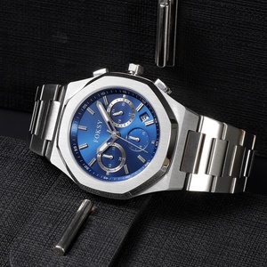 <span class=keywords><strong>Montre</strong></span> de luxe pour homme, chronographe à quartz étanche, logo personnalisé, fabrication OEM en Chine, fond de boîtier en <span class=keywords><strong>acier</strong></span> inoxydable, fabriquée en Chine - Product Image 4