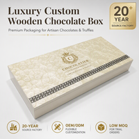 Boîte à chocolat vide en bois de luxe, personnalisée, avec motif coquille laquée blanche brillante, doublure en cuir amovible, vente en gros