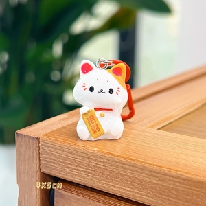 พว<span class=keywords><strong>ง</strong></span>กุญแจแมวกวักนำโชค ขายส่ง พว<span class=keywords><strong>ง</strong></span>กุญแจแมวกวักญี่ปุ่น กระดิ่<span class=keywords><strong>ง</strong></span>แมวกวักนำโชค จี้ห้อยพวงกุญแจแมวกวัก - Product Image 2