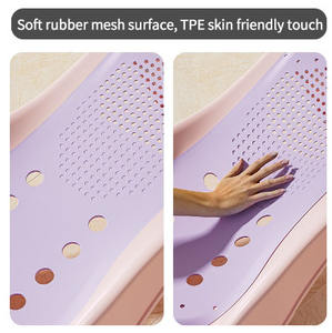 JXBNew Chaise à shampoing pour enfant en plastique PP ergonomique <span class=keywords><strong>pliable</strong></span> et écologique unique <span class=keywords><strong>avec</strong></span> bassin à shampoing et <span class=keywords><strong>coussin</strong></span> de tête en PU - Product Image 3