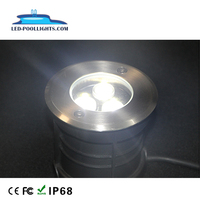IP68 3000K Warmweiß SS 304 LED bis Hellblau 3W Boden einbau leuchte für Innenhof fußweg für Pool beleuchtung
