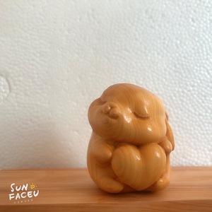 Ornements de lapin en bois sculpté Ya <span class=keywords><strong>Bai</strong></span>, style dessin animé, pendentif de sac pour enfants, cadeau, entièrement fait main, design moderne, mignon, pour petite amie, tendance - Product Image 3