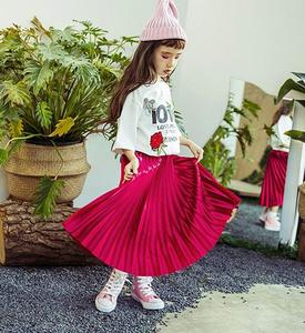 Dernière collection de jupes longues 2017 pour enfants, jupe taille haute de la boutique en ligne - Product Image 2