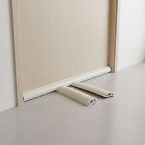 Organizador de Cables Cuishi de Polímero de Alta Calidad, Protector de Suelo de Goma Suave Antideslizante, Cubre Juntas de Suelo Blanco, <span class=keywords><strong>Sin</strong></span> Perforación, Autoadhesivo, Cortable - Product Image 6