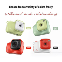Mini Cámara de Dibujos Animados con Soporte para Cuello, 1080P HD Antivibración, Pantalla IPS de 5MP, Grabadora de Video con Visión Nocturna, Regalo