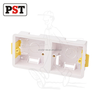 Boîtier de jonction PVC Type 1, profondeur 47 mm, avec découpe de 25 mm, dimensions extérieures 75x75x47 mm