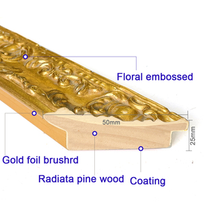 Bán Sỉ Tranh Sơn Dầu Cổ Khung Gỗ Phong Cách Baroque Khung Tranh Gỗ Vải Bố Đúc - Product Image 5