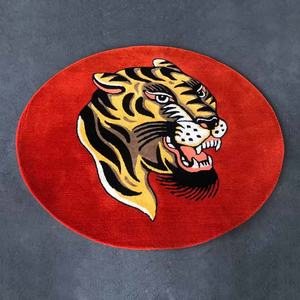 Tappeti Rotondi Personalizzati a Basso Prezzo per Soggiorno, Dropshipping, <span class=keywords><strong>Tappeto</strong></span> Grande Bianco e <span class=keywords><strong>Nero</strong></span> con Motivi Animali - Product Image 3