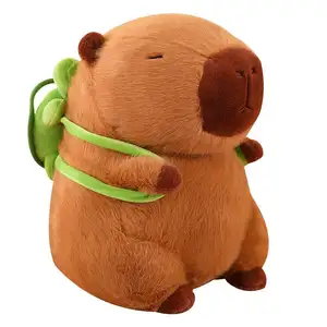 Custom Logo Anime Mascot Realistic Promotional Promo Gift Doll Soft Plushies Stuffed Animals Bag Capybara Plush Toys