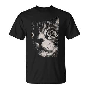 Cat Hip Hop <b>Y2k</b> <b>Vintage</b> Retro Hipster Edgy Streetwear T-Shirt - Product Image 1