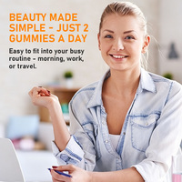 Gummies de croissance capillaire de haute qualité avec poudre de Maca pour nourrir les cheveux clairsemés et les faire plus épais, saveur ananas, complément beauté