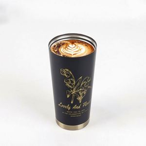 New Design 12oz Leak-Proof Stainless Steel Vacuum Tumbler Insulated Double Wall Travel Coffee Mug <b>Smart</b> Temperature Lid Kitchen - Product Image 1