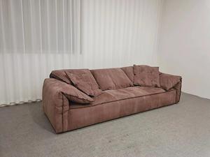 Moderno minimalista Cordero terciopelo Chesterfield sofá blanco perezoso silla Casual lujo sala de estar muebles tres asientos para apartamento - Product Image 5