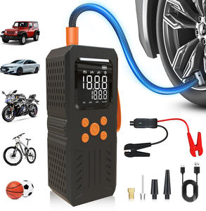 Портативное многофункциональное пусковое устройство 1000А с компрессором и внешним аккумулятором, светодиодным фонарем и насосом для накачивания шин, цифровой бустер для автомобиля - Product Image 1