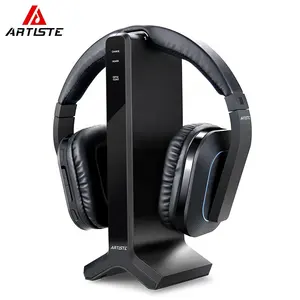 Fone de ouvido 2.4g ajustável, headset coaxial sem fio para tv, 10 graus, ajustável, para assistir tv