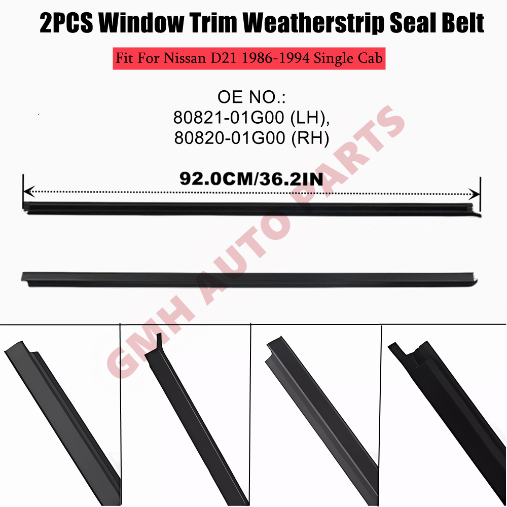 Weatherstrip Window Molding Trim Seal Belt Compatible With Nissan Pickup | OMAN - View #3