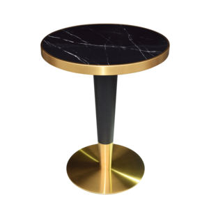New Contemporary Gold-Plated Restaurant Coffee Table Base with Stainless Steel Legs for Dining - Product Image 6
