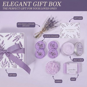 Venta al por mayor Relajación <span class=keywords><strong>Spa</strong></span> Lujo Coco Lavanda Scnet Baño Cuidado personal Mujeres Baño y cuerpo <span class=keywords><strong>Spa</strong></span> Regalos - Product Image 3