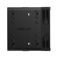 COOLLEO A60 V2 ARGB Tour de refroidissement CPU à six caloducs avec roulement fluide en cuivre et aluminium pour LGA1700/1200/115X/1851 AM4/5 TDP Boîtier d'ordinateur