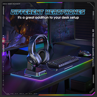 ONIKUMA X31 Casque d'ordinateur stéréo filaire avec micro à lumière LED Cache-oreilles à mémoire souple Accessoires de jeu