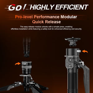 COMAN M1ProV5 4 Sections Portable Monopode En Fiber De Carbone Professionnel Monopode En Un Clic pour Caméra Vidéo 1.4kg - Product Image 4