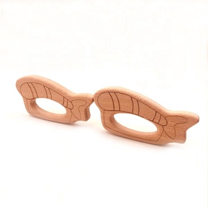 Natural de madera de haya Sushi bebé agarrando juguetes para la fabricación de la joyería - Product Image 4