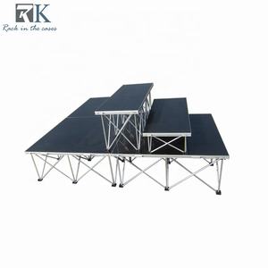 Escenario de eventos Concierto al aire libre Fácil instalación Plataforma de escenario cuadrada móvil plegable Escenario móvil - Product Image 3