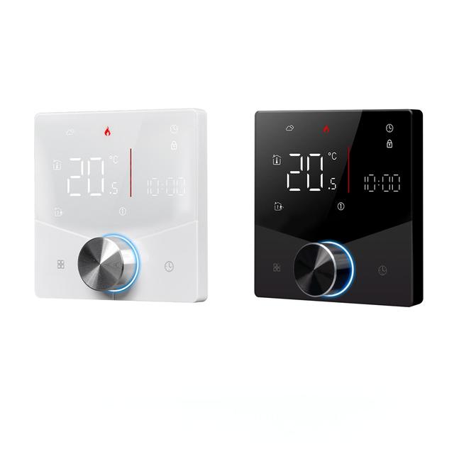 MOES WiFi Smart Home Heating Knob Thermostat LCD Touch Screen Temperature Controller for Water Gas Boiler Electric Heating