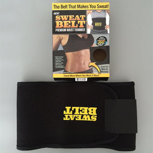 Ceinture de sudation Premium, ceinture amincissante noire, taille unique, convient à toutes les activités, lavable en machine - Product Image 2