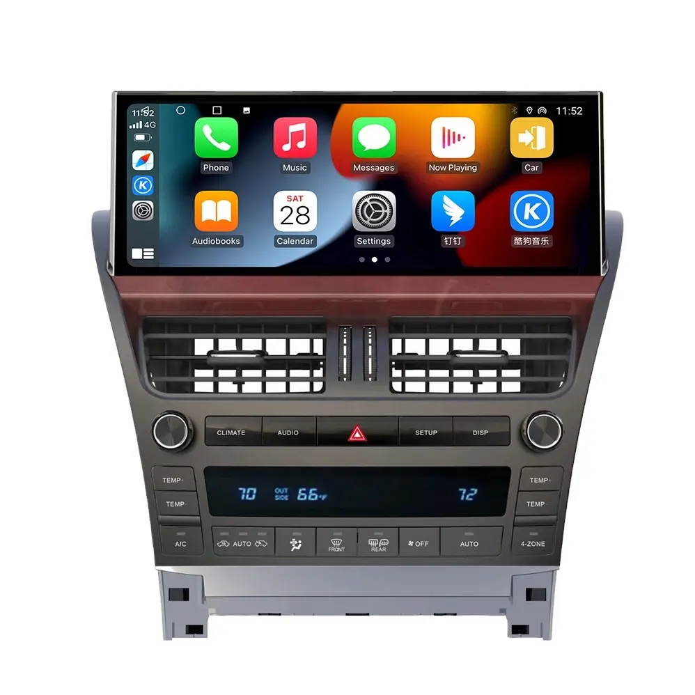 Pemutar DVD mobil Android, layar sentuh Auto 12.3 inci untuk Lexus Ls460 Ls600 2006-2012 navigasi Gps