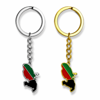 Llavero de aleación personalizado de lujo con mapa de Pakistán y bandera esmaltada, soporte para monedas, amuleto nacional, regalo de moda, accesorio al por mayor.