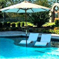 Chaise inclinable en pierre naturelle de marbre blanc, w, pour salon, lit de piscine