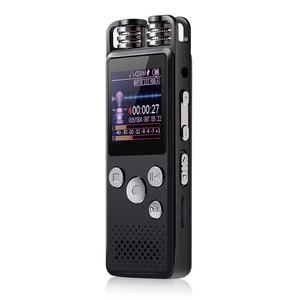 Mini <span class=keywords><strong>enregistreur</strong></span> vocal numérique avec réduction du bruit, mémoire 64 Go, 20 heures d'enregistrement, USB PCM 1536 Kbps, lecteur de musique MP3 - Product Image 4