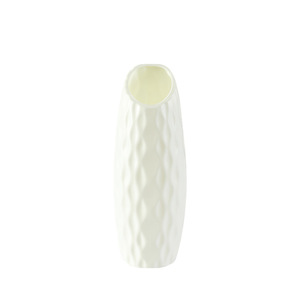 <b>Plastic</b> Flower Vase White Minimalist Design For Living Room Home Decor Unbreakable <b>Small</b> Size - Product Image 5
